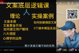 5哥的文案課新手做抖音如何寫文案視頻教程21集百度網盤下載學習