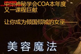 COA美容魔法課視頻課程4集文字資料百度網(wǎng)盤下載學(xué)習(xí)