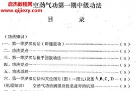 空勁氣功電子書pdf8本中國空勁氣功術空勁氣功初中高級功法外氣調氣補氣法百度網盤下載學習