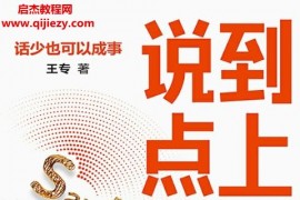 王專著說到點上話少也可以成事電子書pdfmobiepub格式百度網盤下載學習