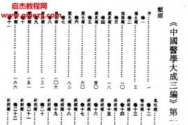 裘沛然主編中國醫學大成三編12冊電子書pdf百度網盤下載學習